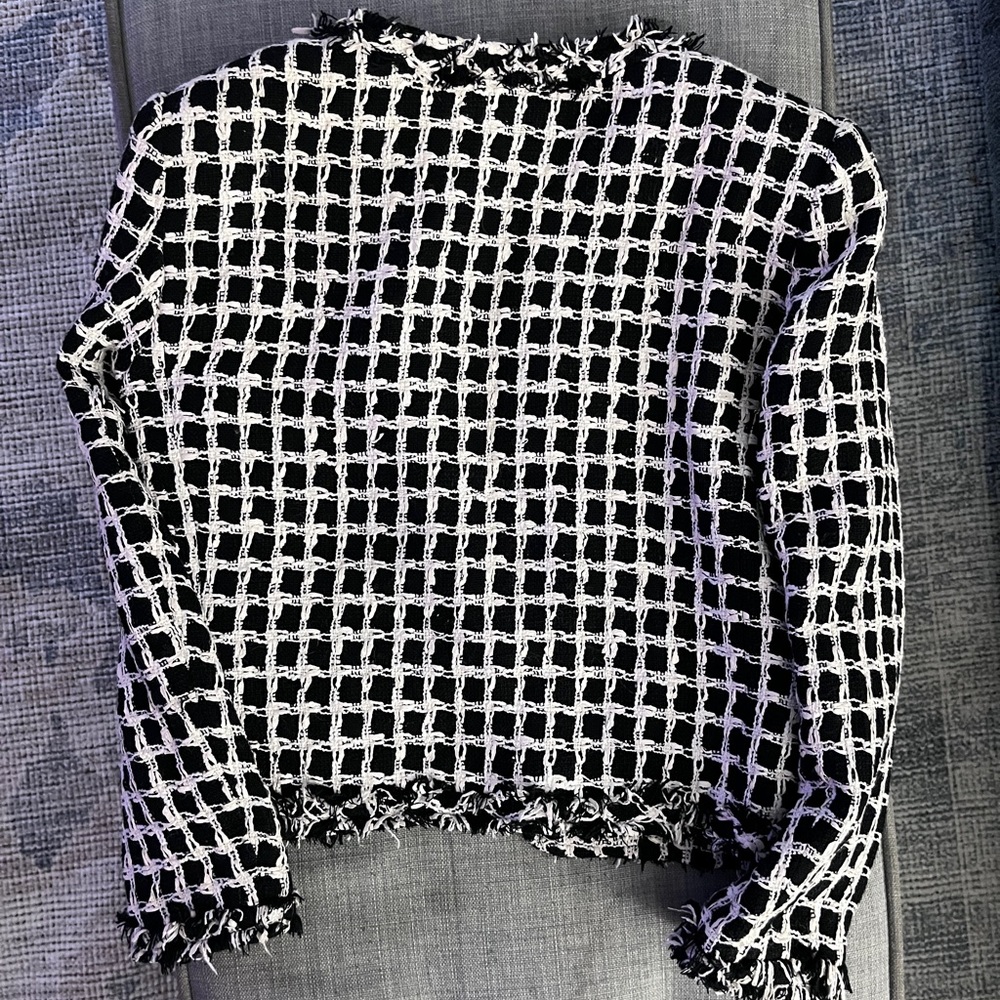 Plaid Print Evening Jacket - Picture 9 of 9